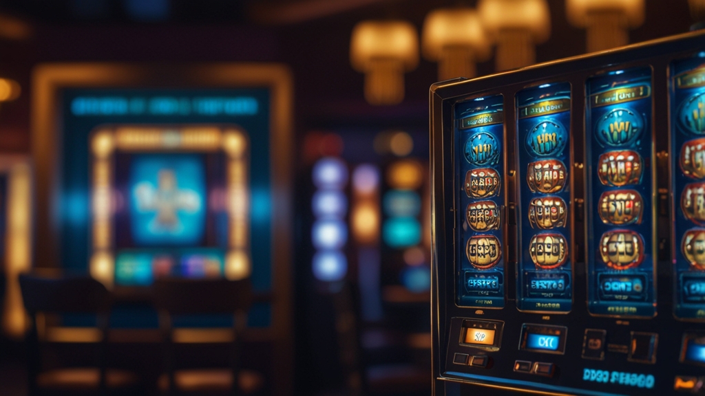 Mobile login screen with casino atmosphere