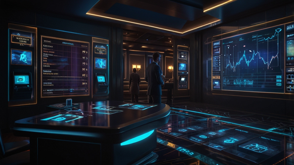 Withdrawal request workflow with approval steps in a dark casino control room